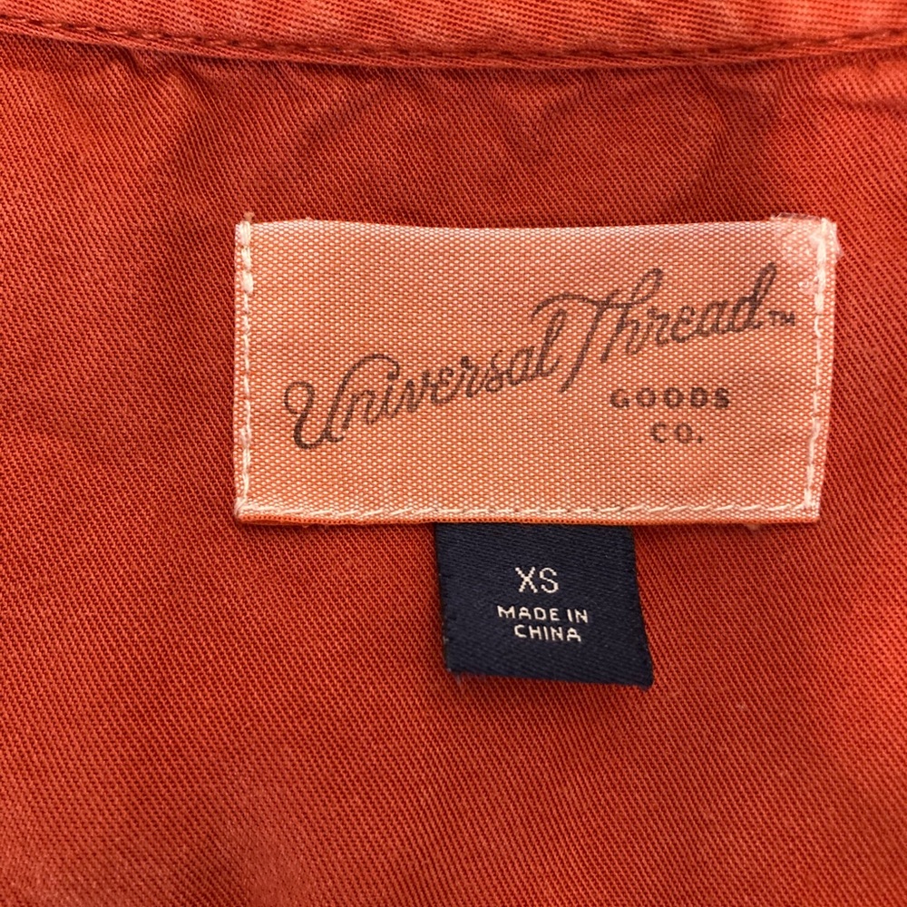 Universal Threads Dark Orange Sleeveless Top XS cute sexy summer - Picture 4 of 4